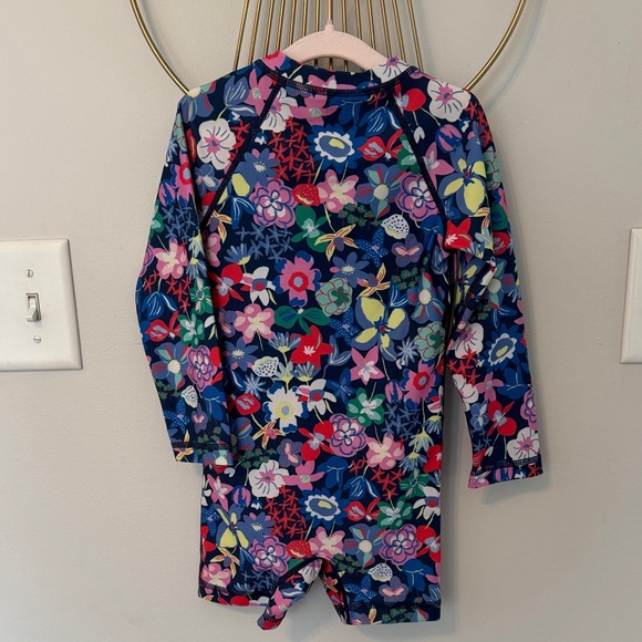 Tea Collection Multicolor Floral Kids Rashguard - Picture 4 of 5